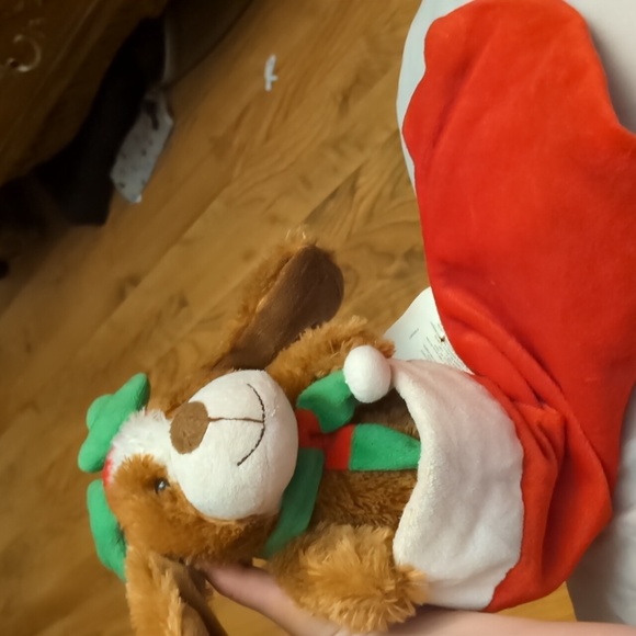 Dog or reindeer xmas stocking for christmas - Picture 2 of 2